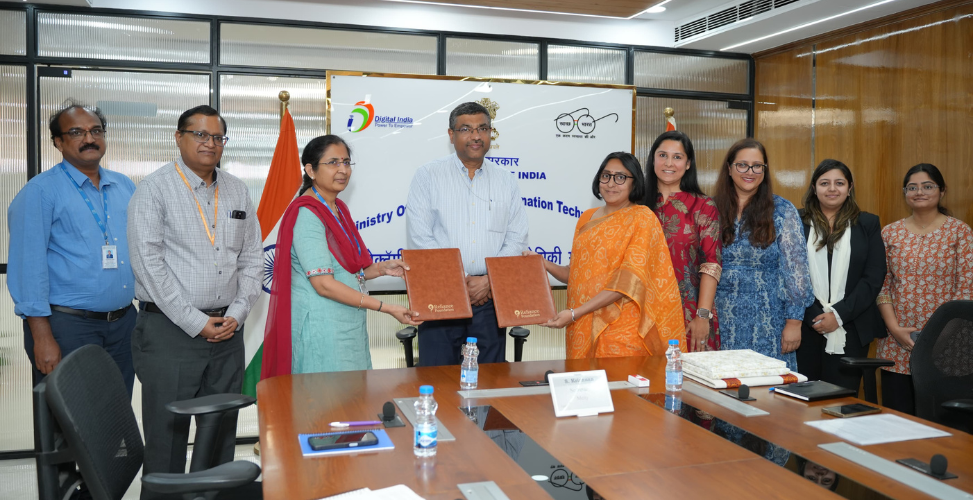 Officials signing a Memorandum of Understanding (MoU)